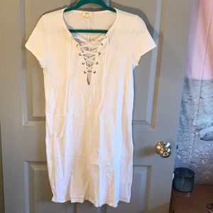 NYTT lace up shirt dress